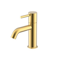 NEMO NM-2311BG Смеситель для раковины с донным клапаном BRUSH GOLD
